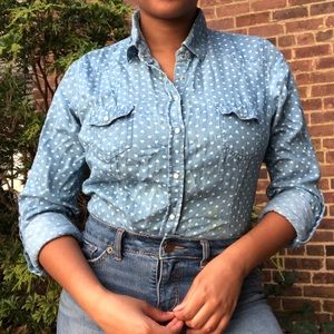 Heart button up